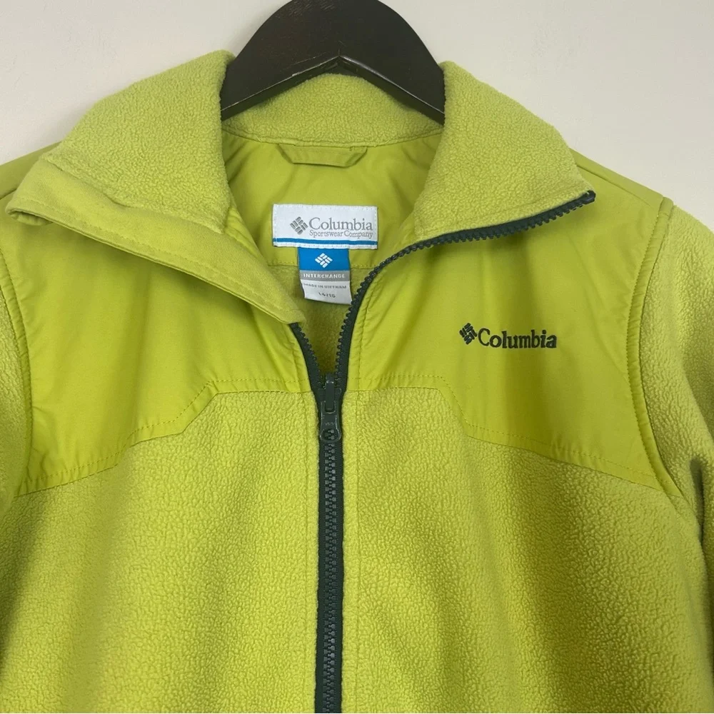 4/$25 Columbia Yellow Bugaboo Fleece kids interchange jacket